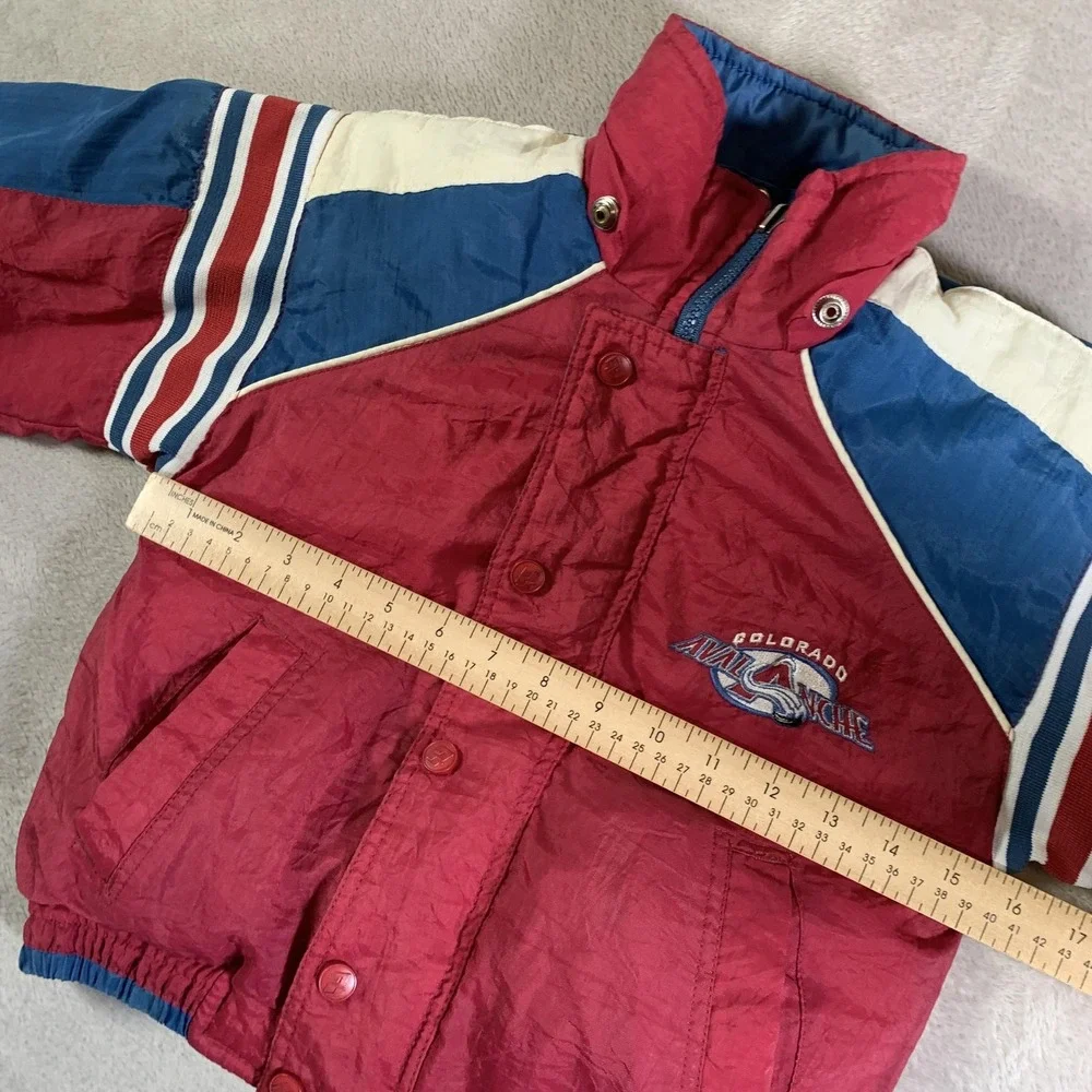 Colorado Avalanche Jacket Youth Small Reversible Red‎ Blue NHL Hockey Pro Tuff